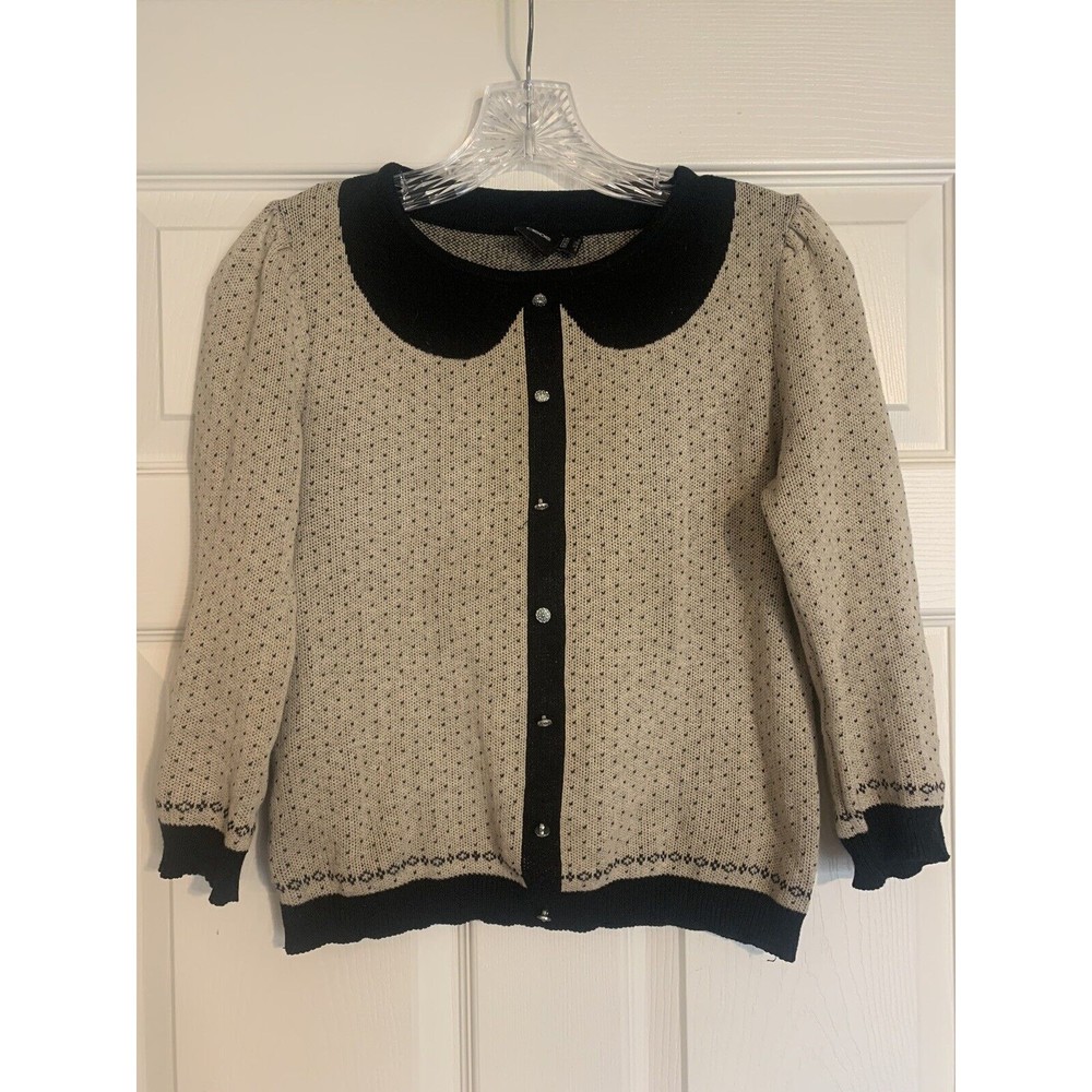 Vintage ASOS 50’s style Sweater 100% cotton Retro glam size 4